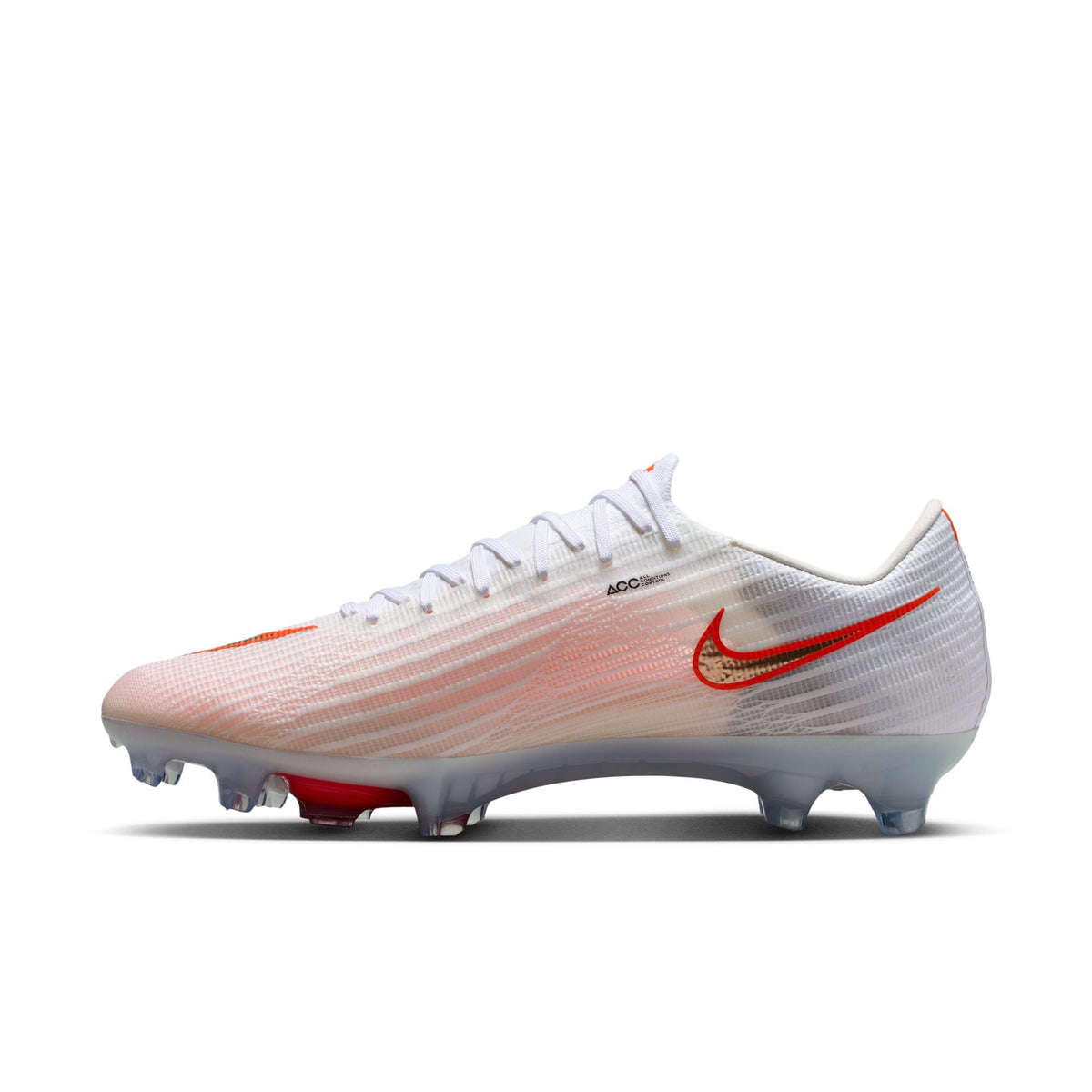 Nike Air Zoom Mercurial Superfly 11 Elite FG Firm-Ground Low-Top Soccer Cleats- White/Blur/ Bright Crimson